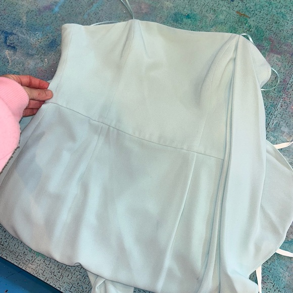 Pastel Seagreen Halston Gown - Picture 8 of 15